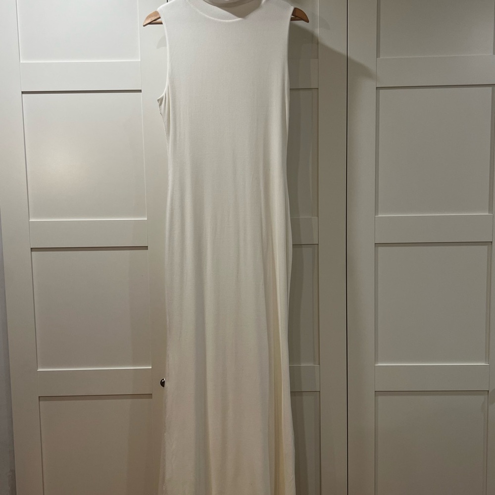 Oh Polly Cream Sleeveless Maxi Dress